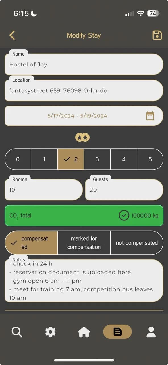 ChargeHolidays app on a phone for sport teams